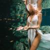 underwater photo shoot in cenote
