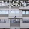 Lavado de vidrios en alturas 