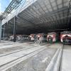 Cocheras y talleres del Tren Interurbano ubicadas en Zinacantepec. Obra de 27,500 m2, dividido en dos naves.