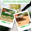 Antes y despúes en jardinería