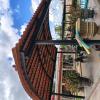 Diseño y fabricación de pérgola ondulada con monten rolado y lamina PVC para alberca