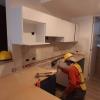 Trabajos de fabricación de cocina.
